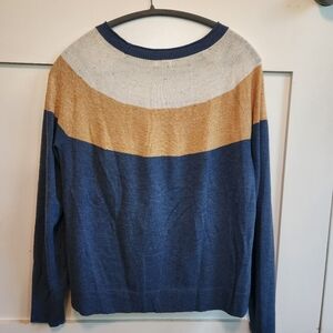 Smartwool Blue and Cream Knit Sweater